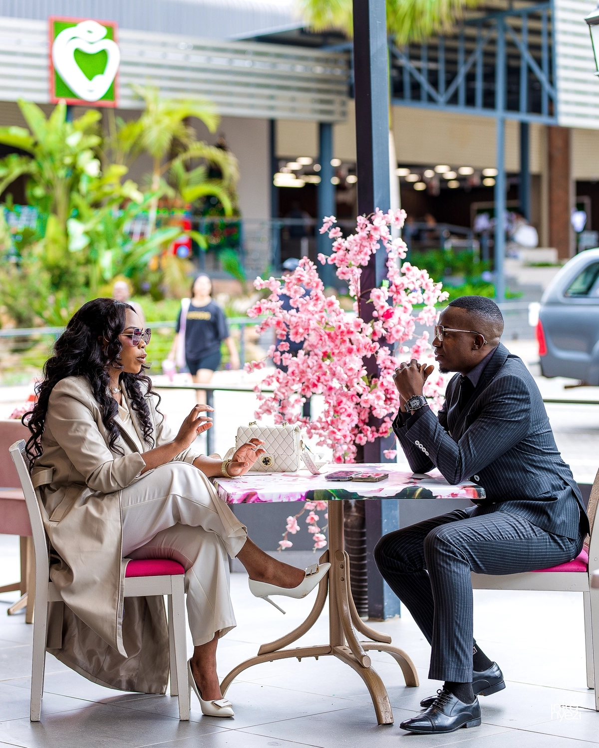 Couple celebrating their special day